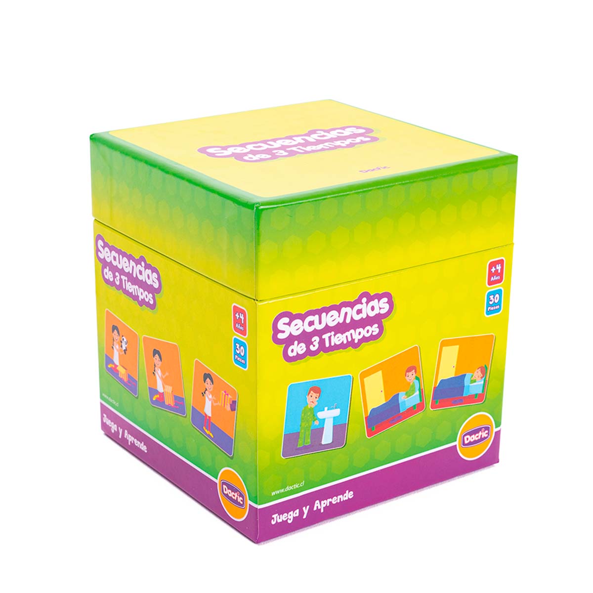 Tarjetas Secuencia Cartón 3 Tiempos Dactic