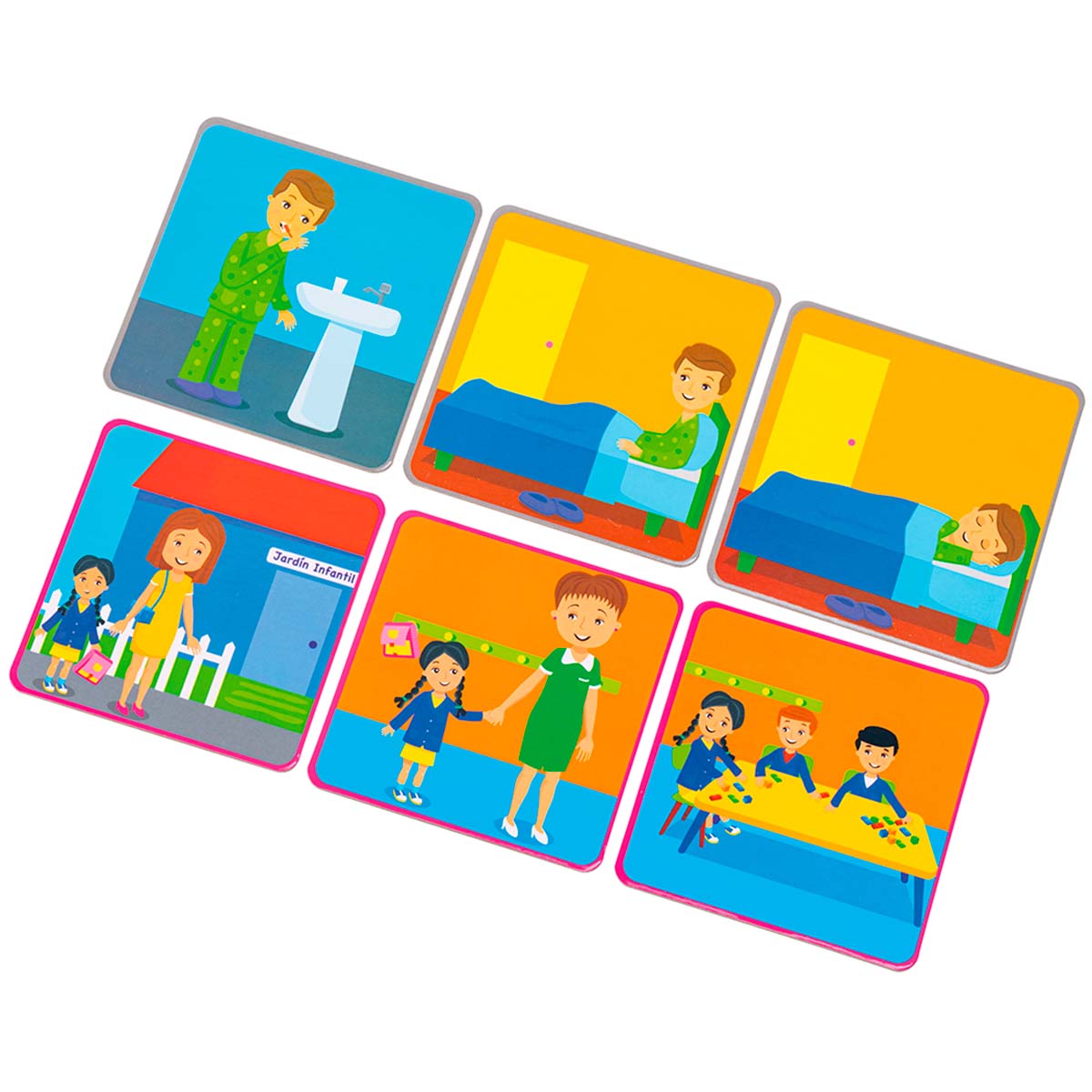 Tarjetas Secuencia Cartón 3 Tiempos Dactic