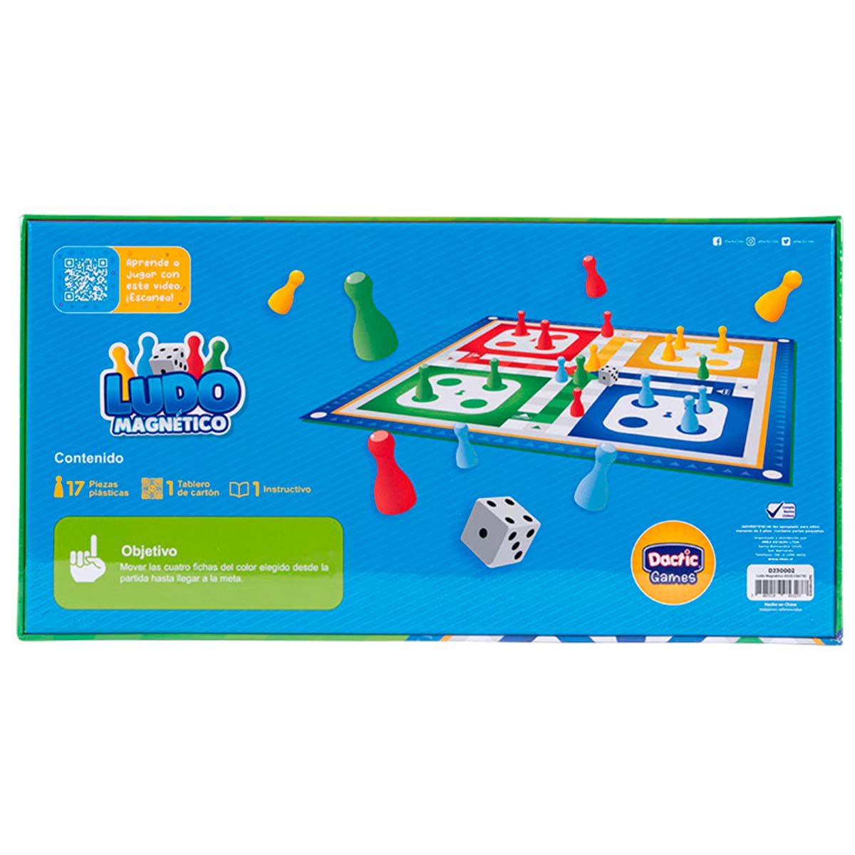 Juego De Mesa Ludo Magnético Dactic