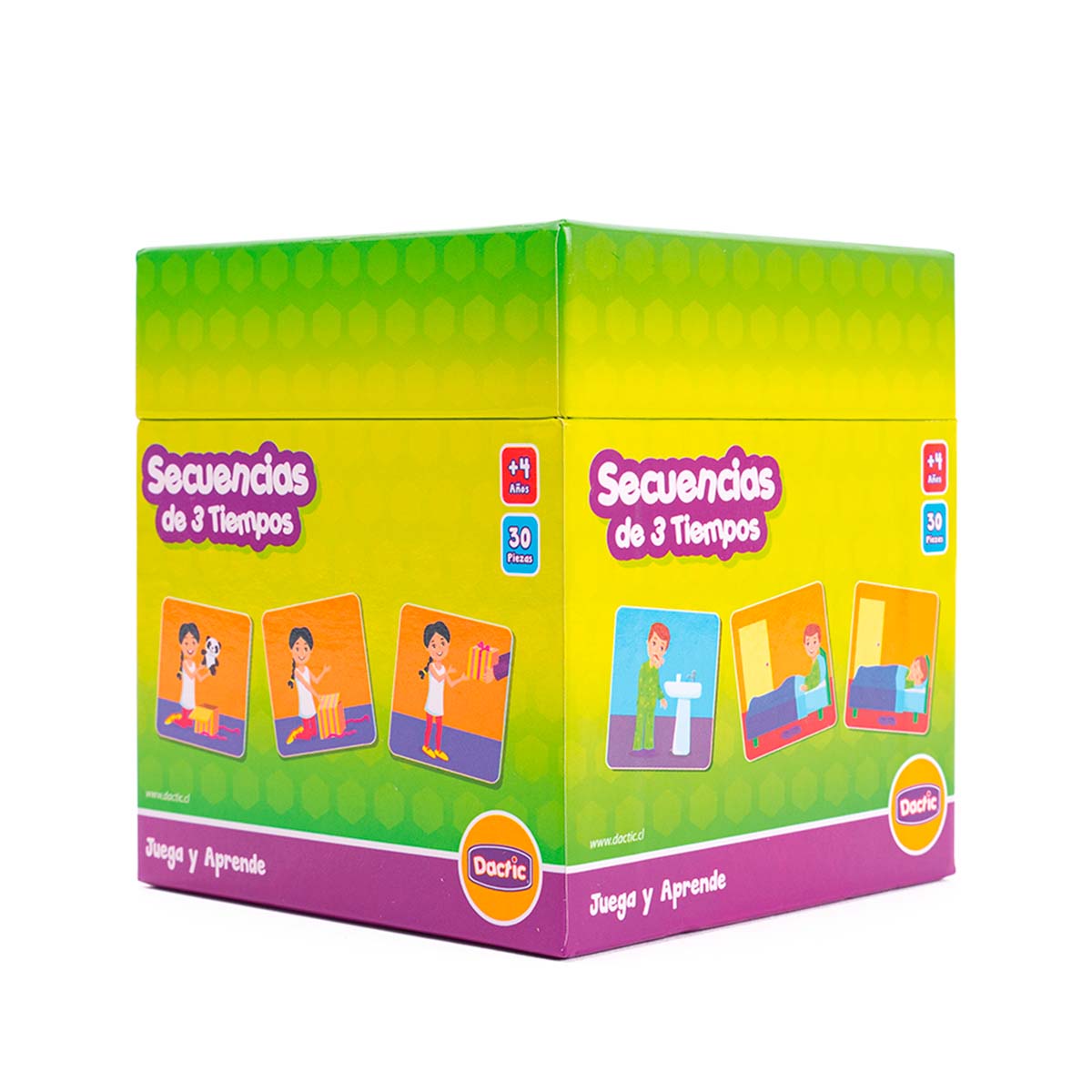 Tarjetas Secuencia Cartón 3 Tiempos Dactic
