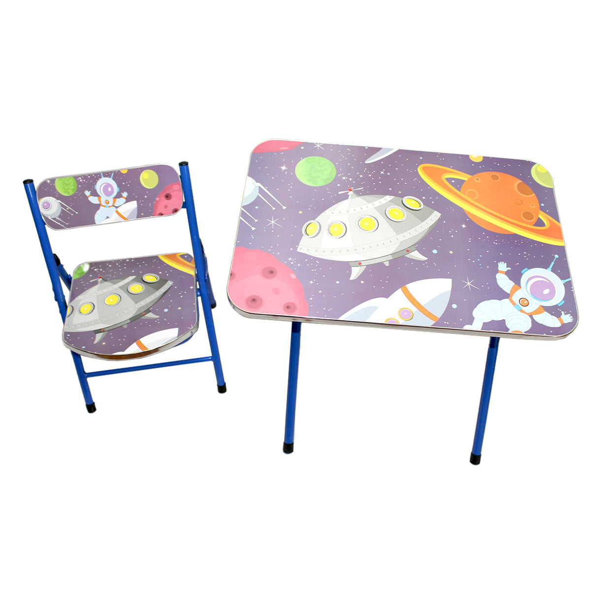 Mesa + Silla Plegables Infantiles Niña Y Niño Set Escritorio