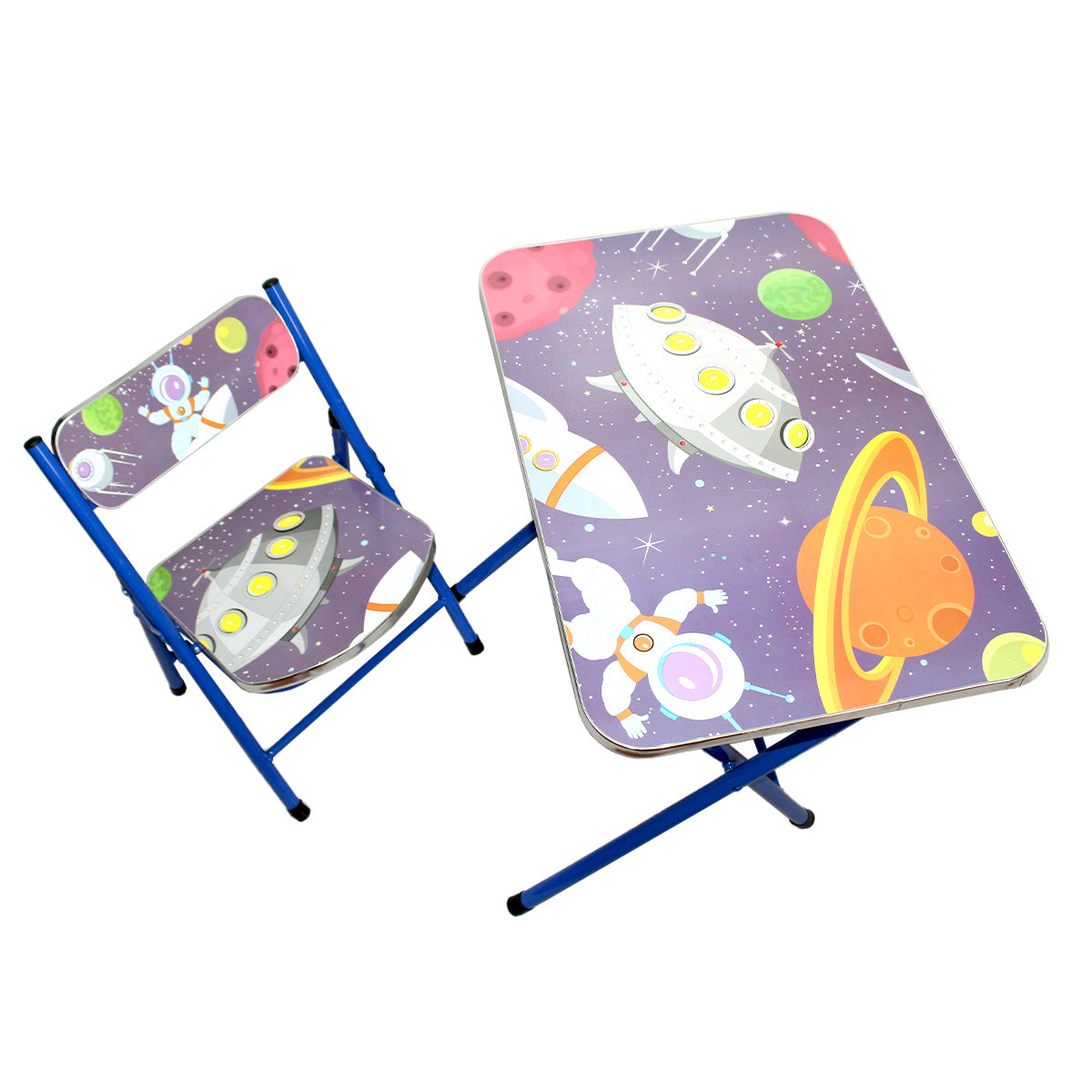 Mesa + Silla Plegables Infantiles Niña Y Niño Set Escritorio