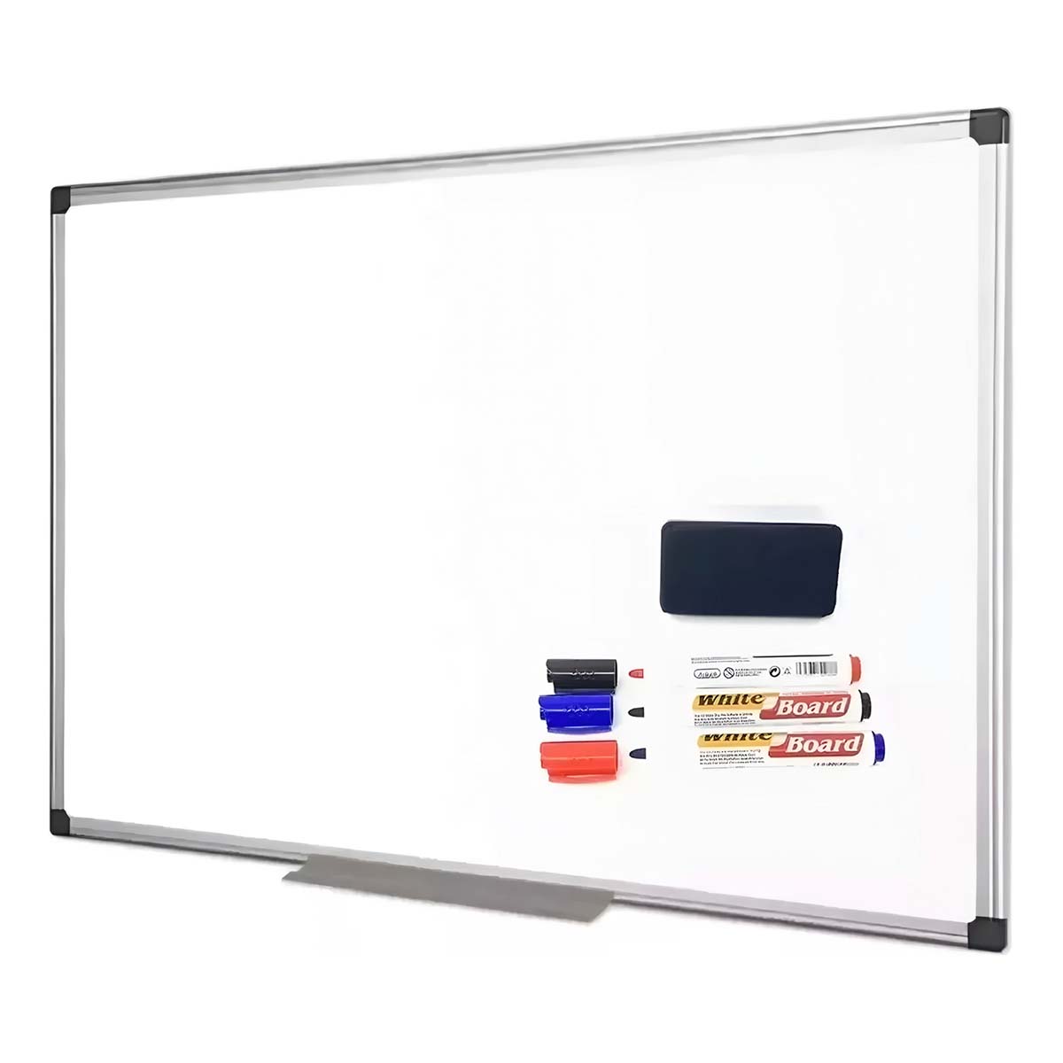 Pizarra Acrílica Blanca 60x90 Cm + Set 3 Plumones Y Borrador