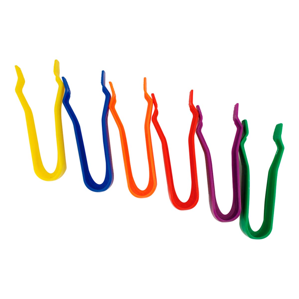 Set De 12 Pinzas Plásticas Para Desarrollo Motricidad Fina