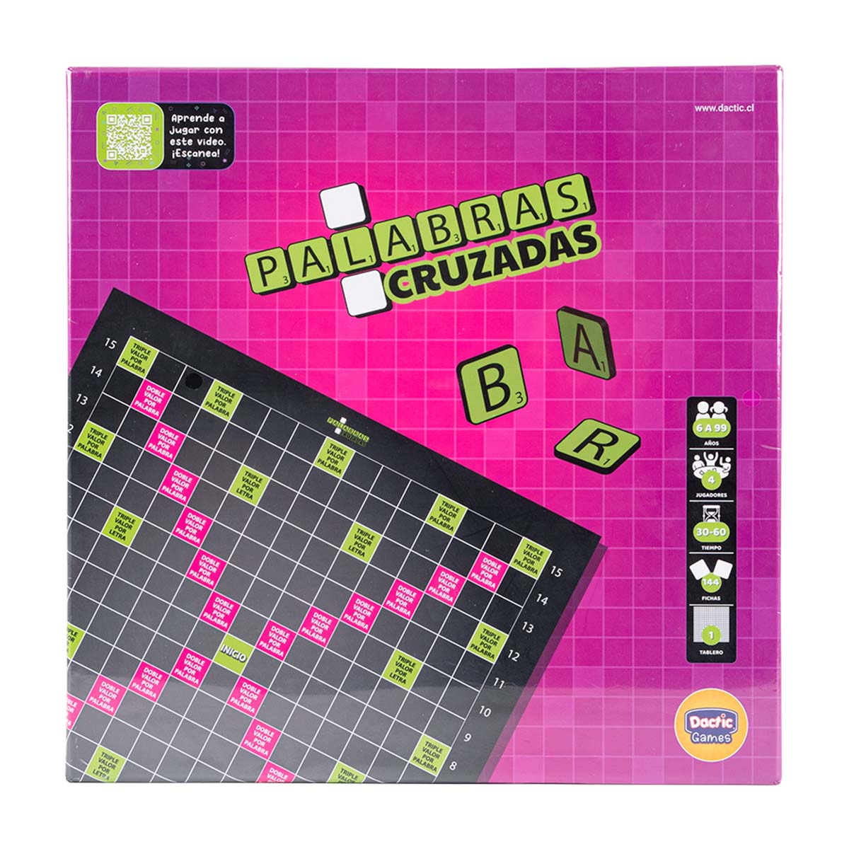 Juego De Mesa. Palabras Cruzadas Dactic