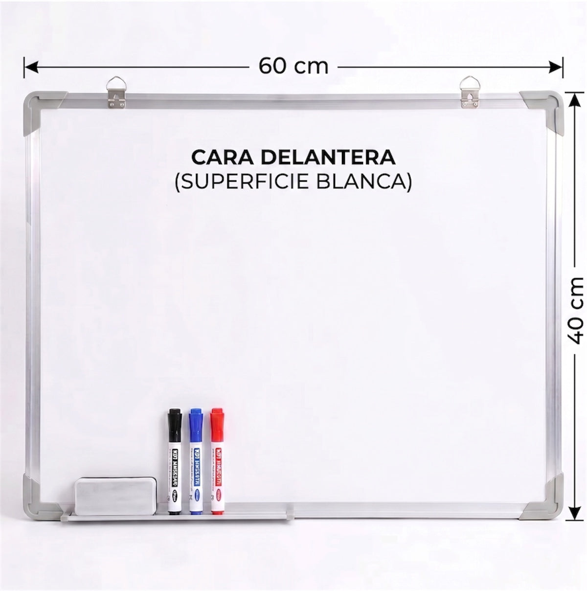 Pizarra Acrílica Blanca Magnética 40x60 cm
