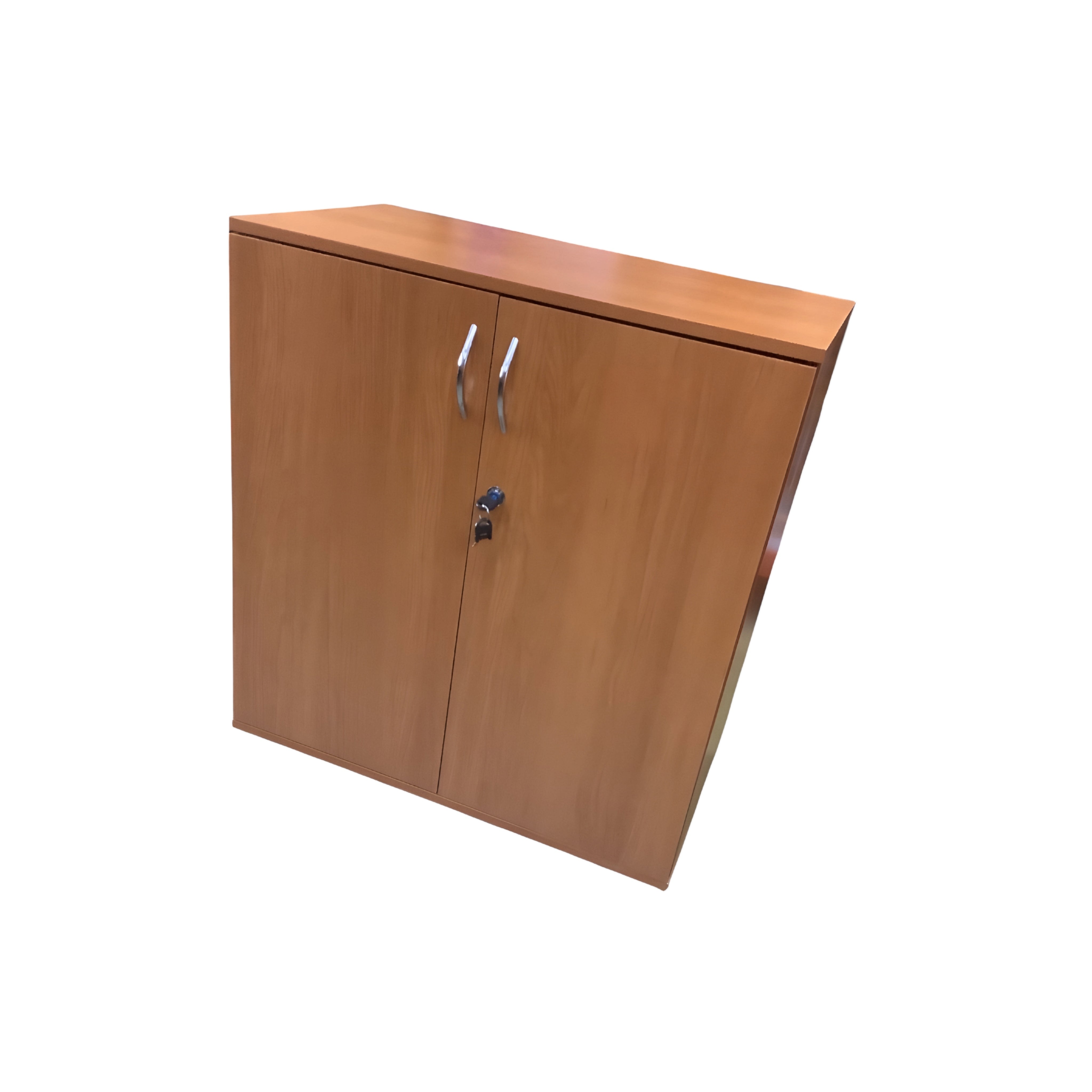 Gabinete Base Dos Puertas Color Peral Con Cerradura