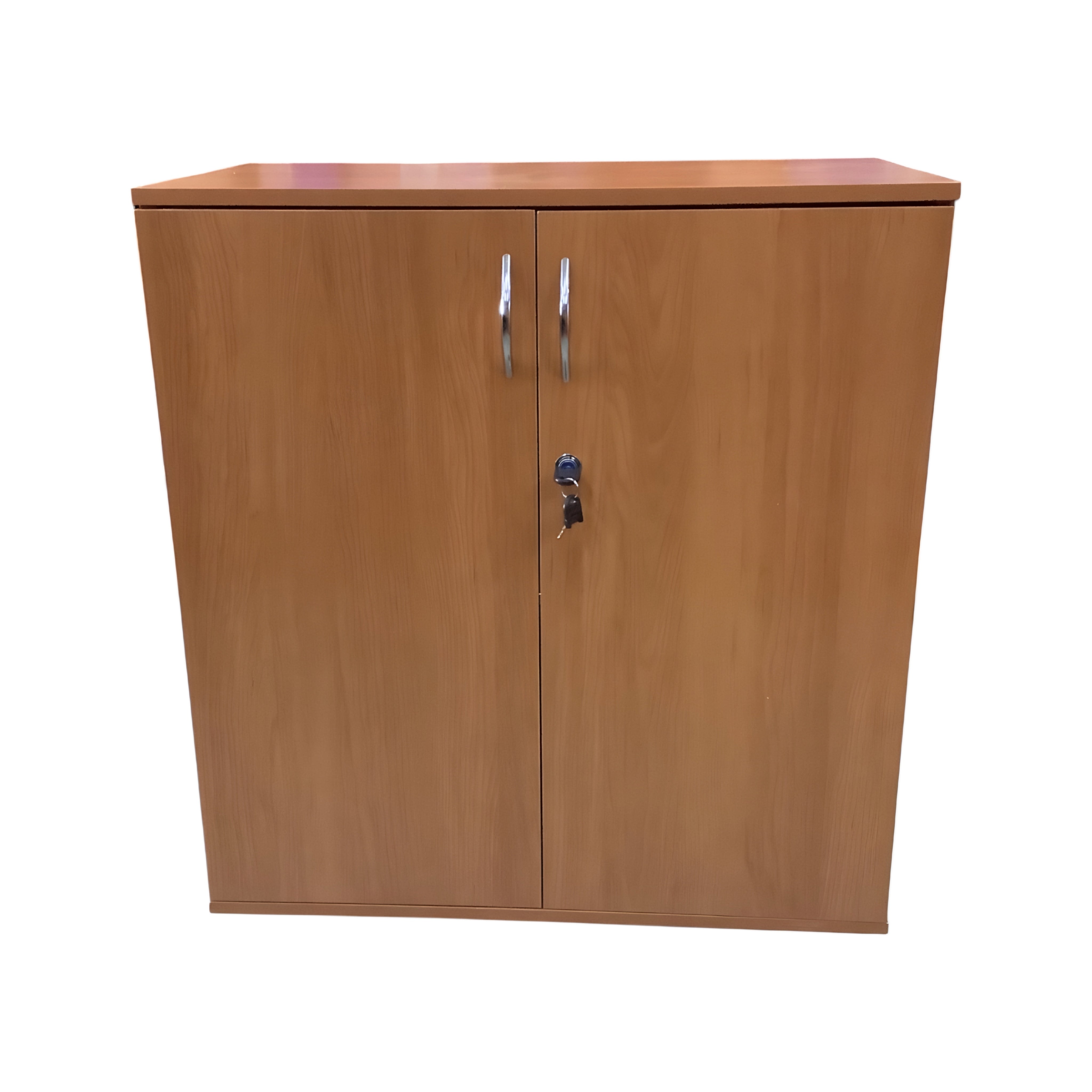 Gabinete Base Dos Puertas Color Peral Con Cerradura