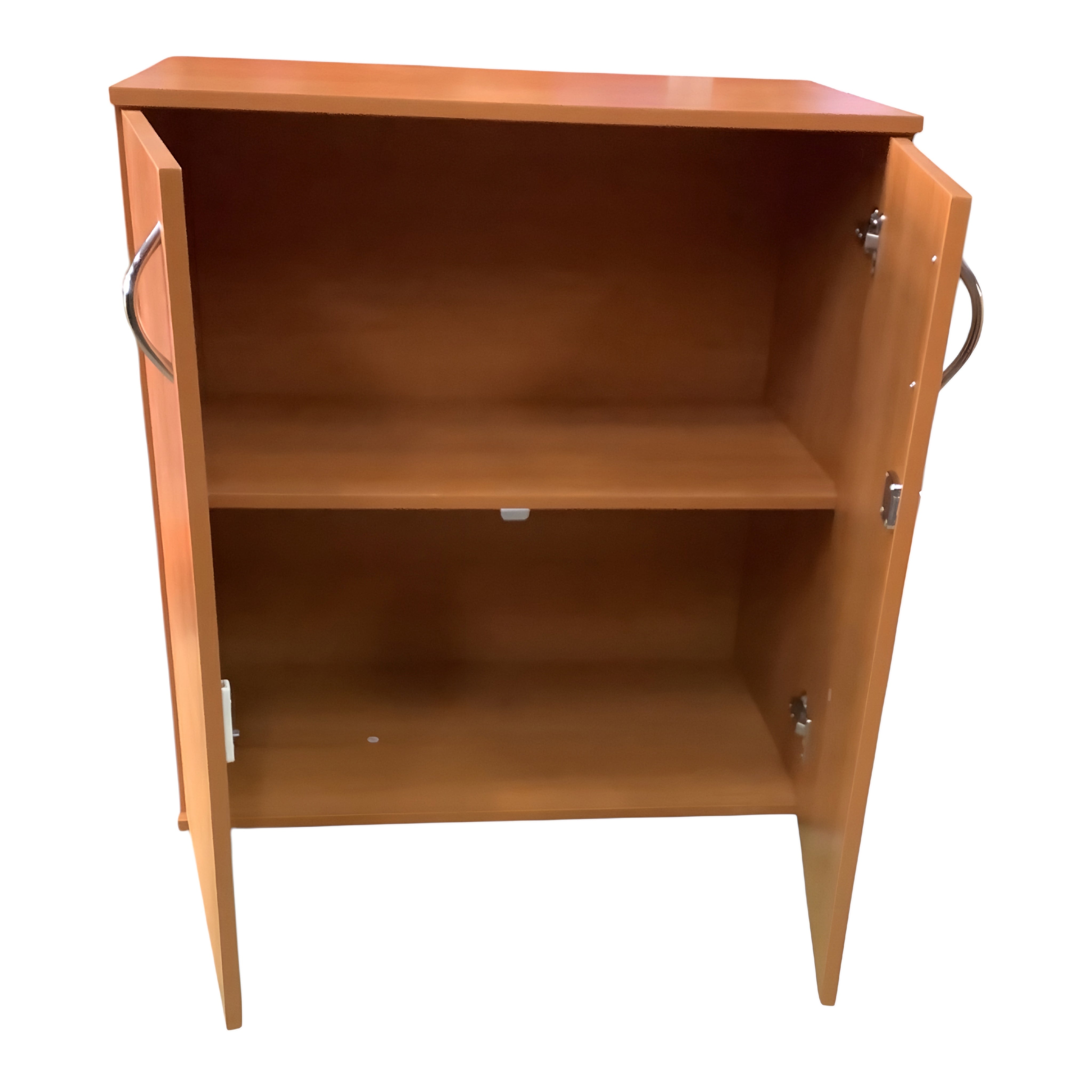 Gabinete Base Dos Puertas Color Peral Con Cerradura