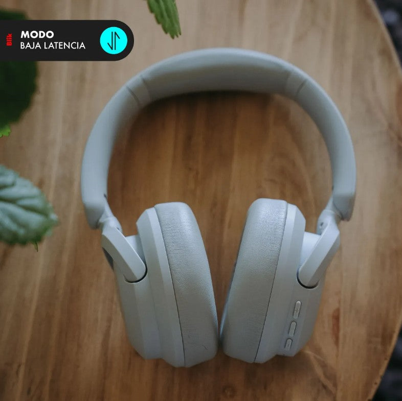 Audífonos Bluetooth Blik Soul900 Cancelación De Ruido 60hrs Gris Gris