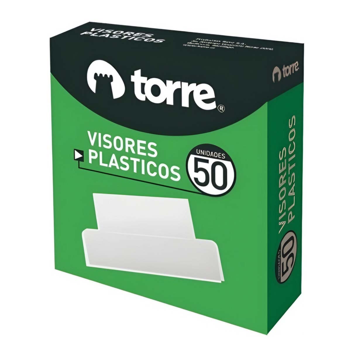 Visores Plasticos Para Carpetas Colgantes 50 Unid. Torre Color Transparente