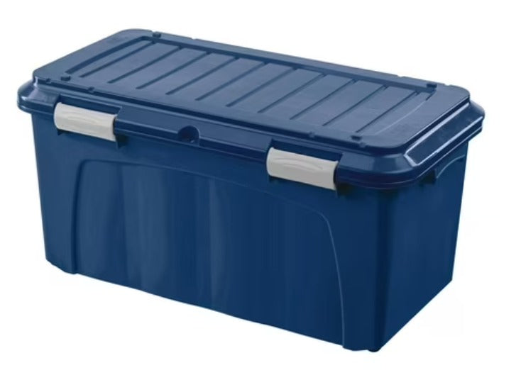 Baul Caja Almacenamiento Organizadora Megaforte 90l  Ruedas