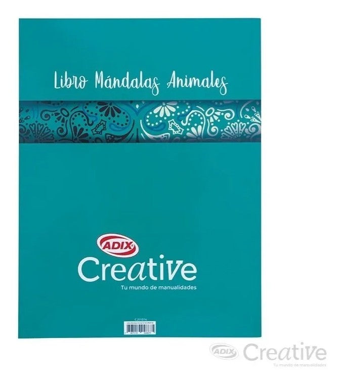 Libro Colorear Mandalas Animales 50 Diseños Adix Creative