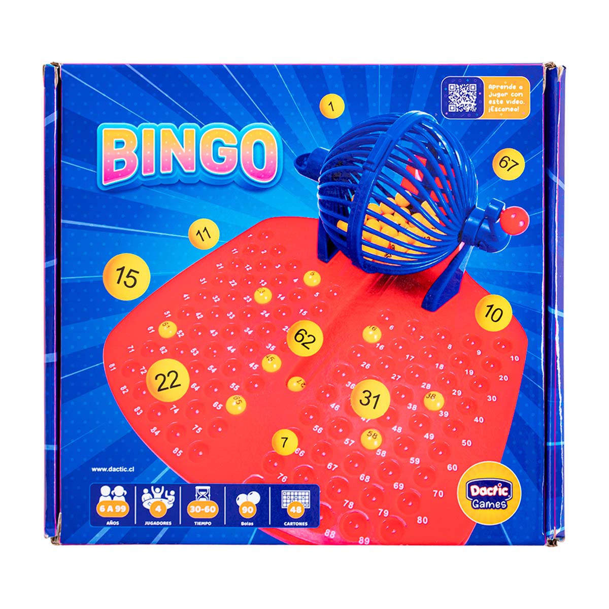 Bingo Con Tombola Plastica Dactic