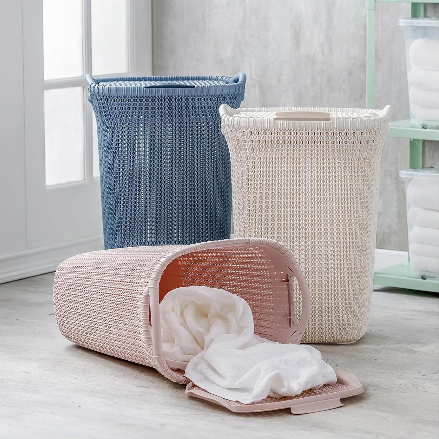 Canasto Para Ropa Rectangular Khipu Reyplast