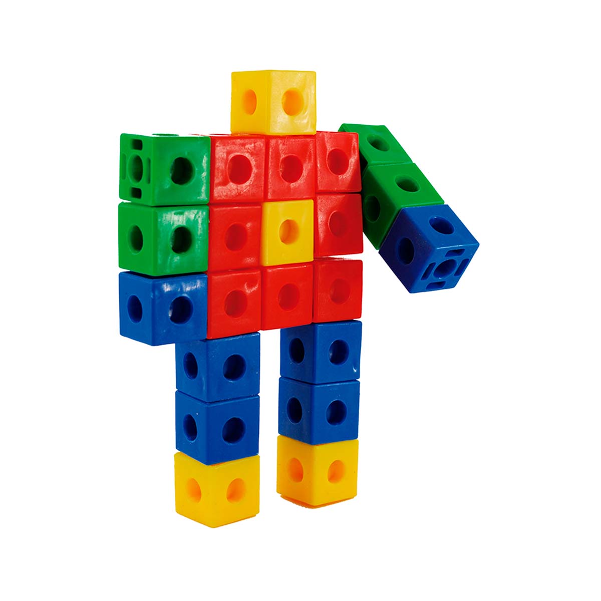 Cubos Conectores Dactic 130 Pcs Construcción Matemática