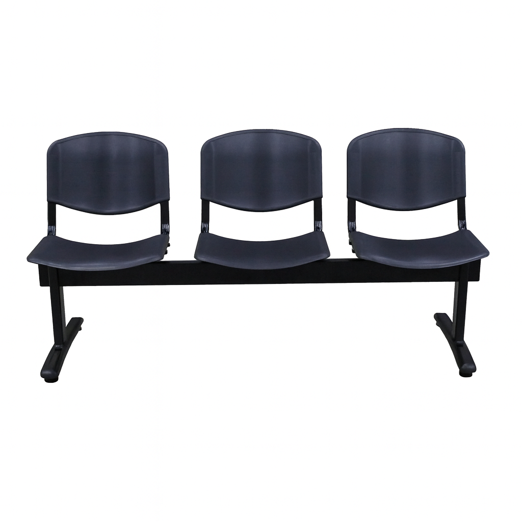 Banqueta Espera Polipropileno 3 Cuerpos