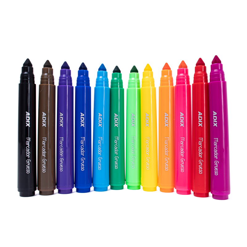 Lápices Scripto Grueso - Marcadores 12 Colores