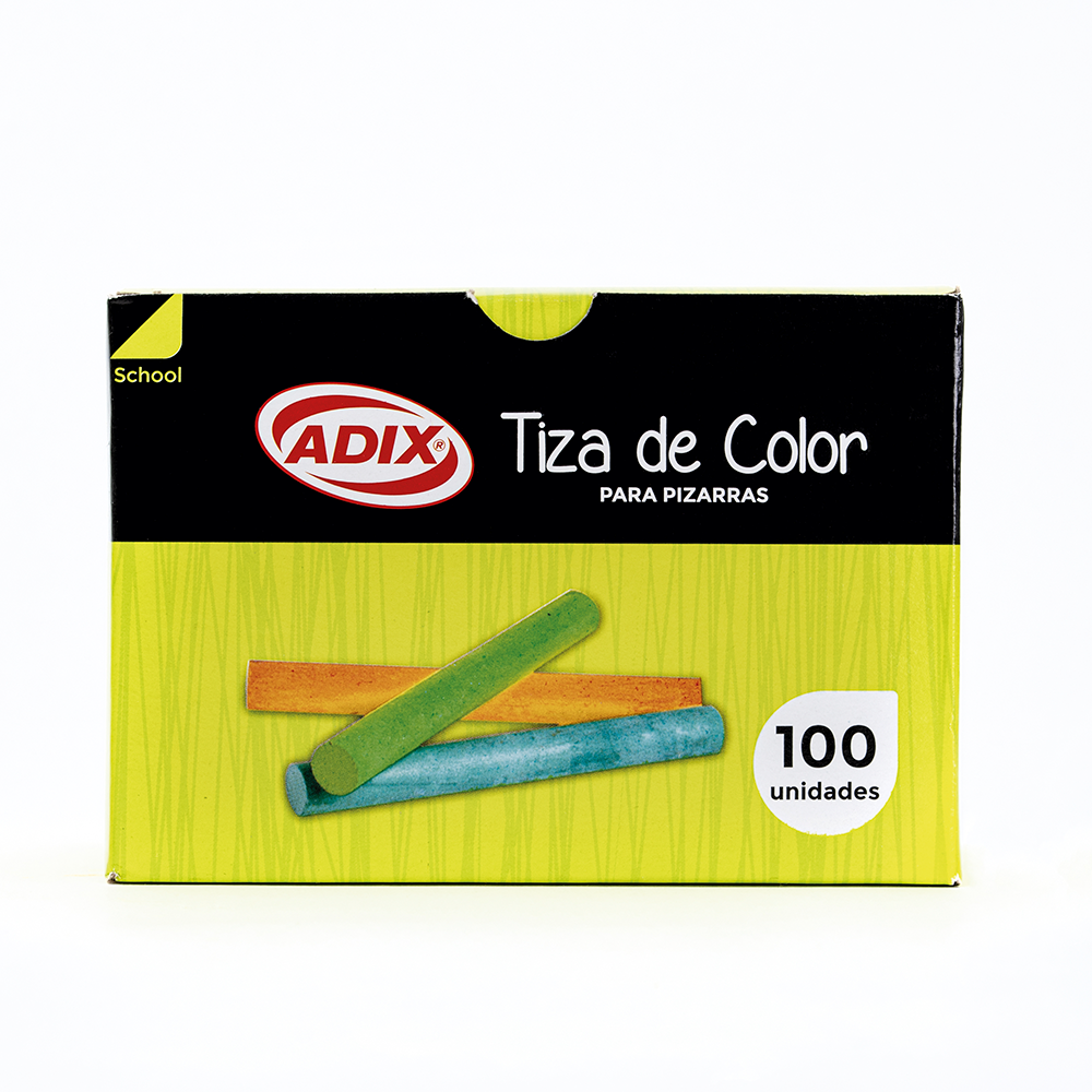 Tiza Colores 100 Unid