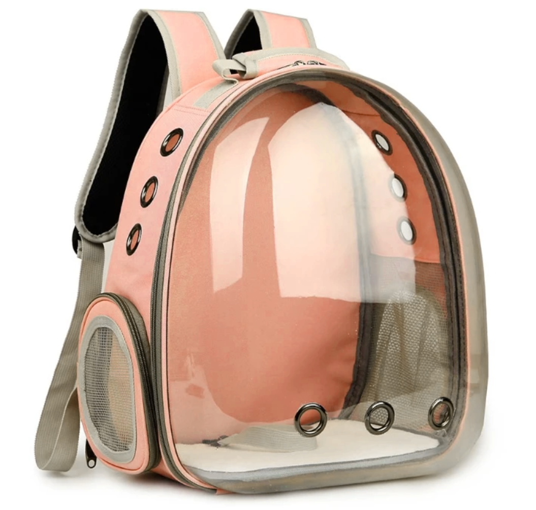 Mochila Bolso Transportes Transparente Mascotas Perros Gatos