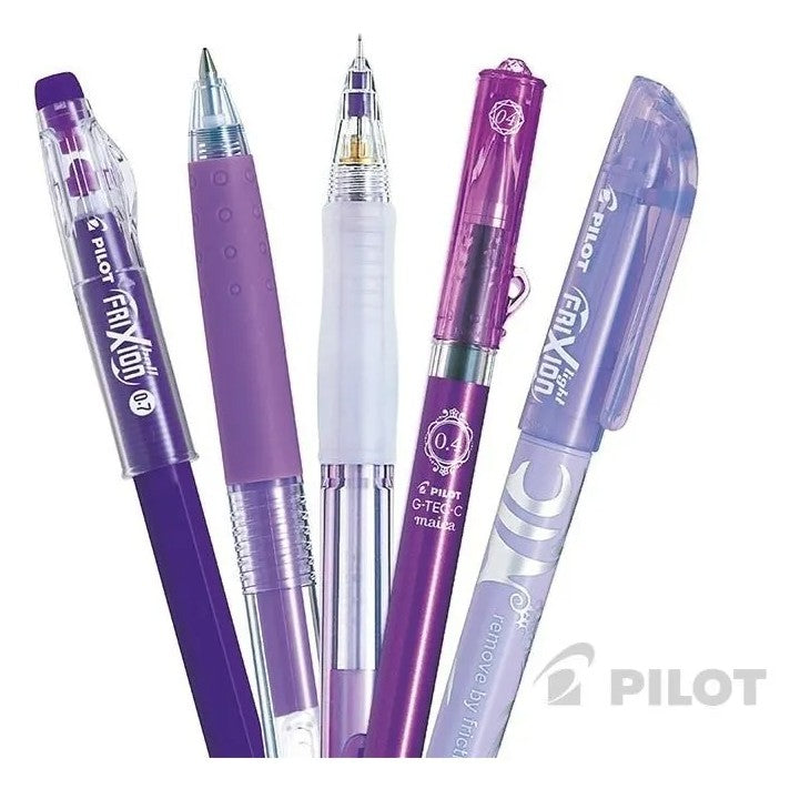 Set 5 Lápices Tonos Violeta Pilot Trazo Set Violeta