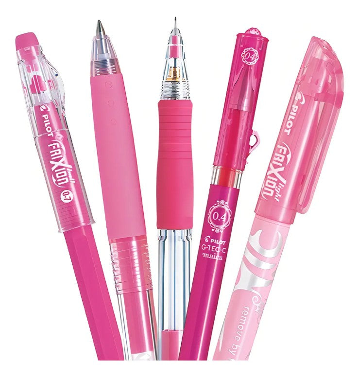 Set Pilot Rosado 5 Unidades Variedad