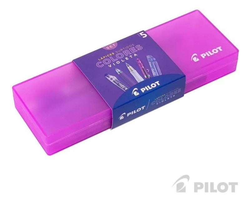 Set 5 Lápices Tonos Violeta Pilot Trazo Set Violeta