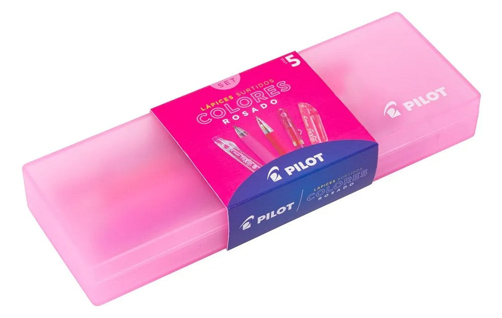 Set Pilot Rosado 5 Unidades Variedad