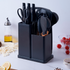 Set 19 Utensilios De Cocina De Acero Inoxidable Y Silicona