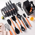 Set 19 Utensilios De Cocina De Acero Inoxidable Y Silicona