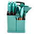 Set 19 Utensilios De Cocina De Acero Inoxidable Y Silicona