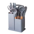Set 19 Utensilios De Cocina De Acero Inoxidable Y Silicona