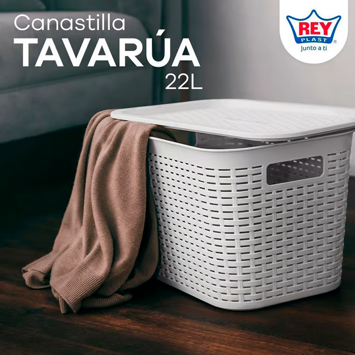 Caja Organizadora Canastilla Tavarua Multiuso Ratan 22 Lts