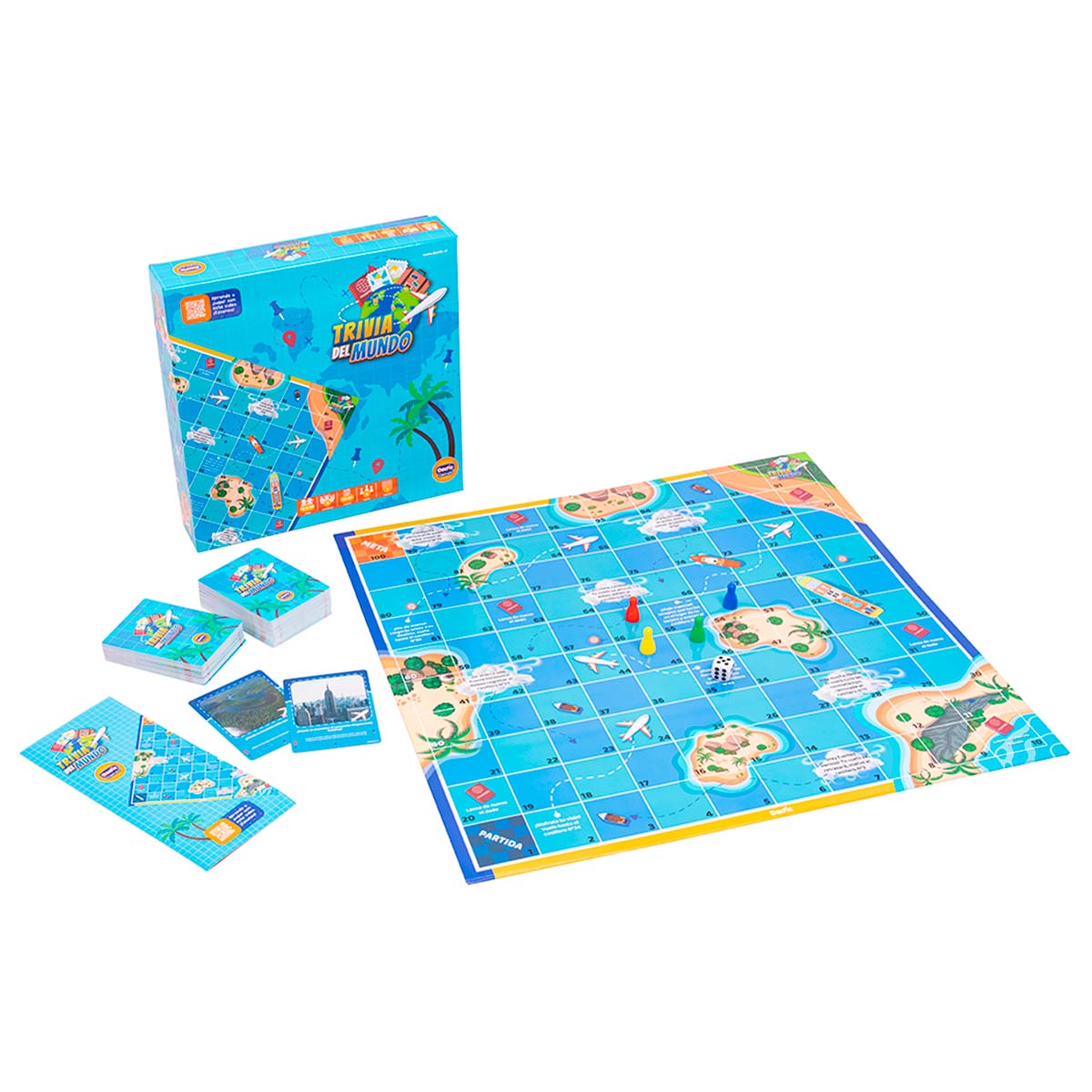 Juego De Mesa Trivia Del Mundo Dactic