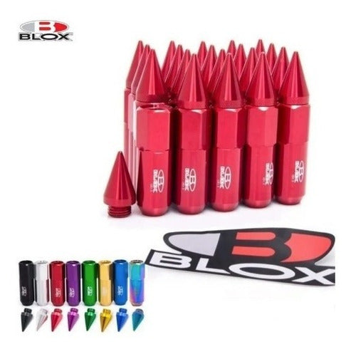 Set 20 Tuercas Blox Puntas 1.5 Colores Tunning Auto