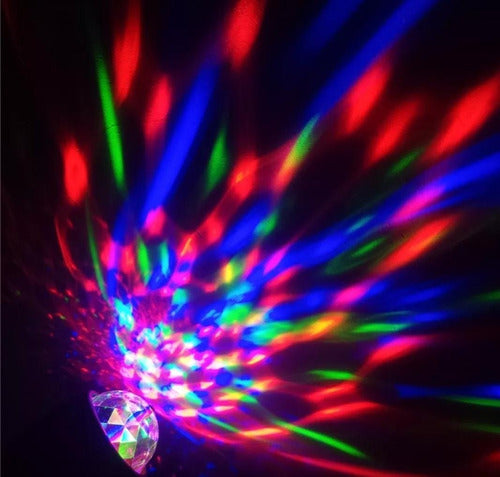 Mini Bola Disco Led Discoteca Giratoria Usb Auto Led