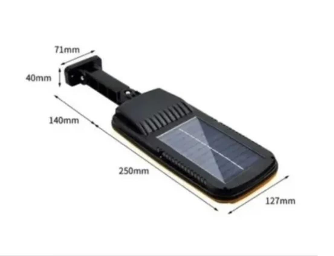 Foco Led Solar 168 Led Sensor Control Remoto 3 Modos