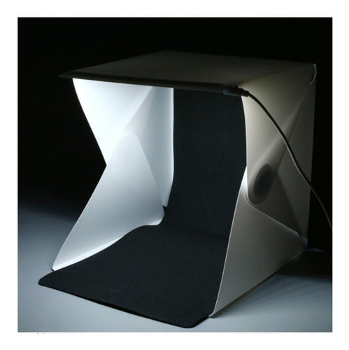 Caja De Luz 40x40cm Estudio Fotográfico Portátil Led