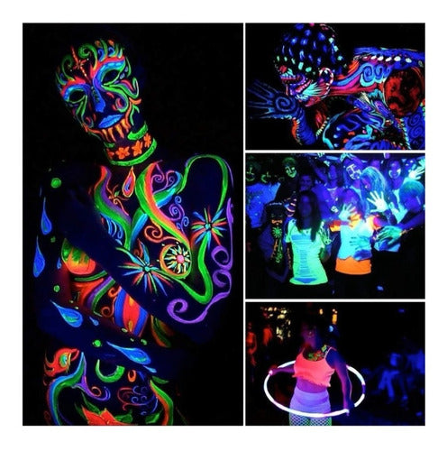 Foco Fluor 36 Led Uv Negro Luz Dmx Fiesta