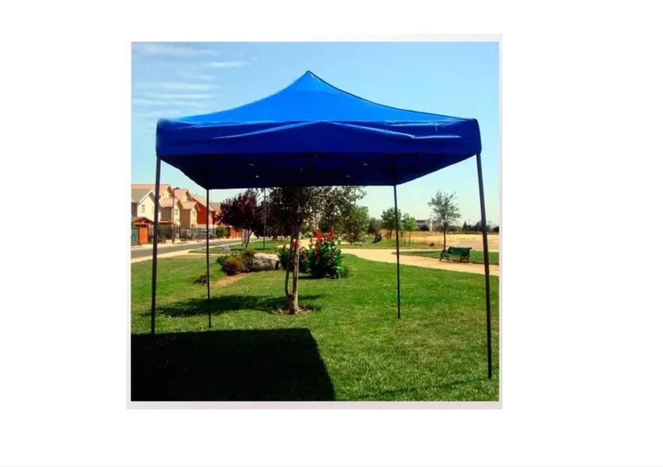 Toldo Plegable 3x3 Metalico Antioxidable Con Lona