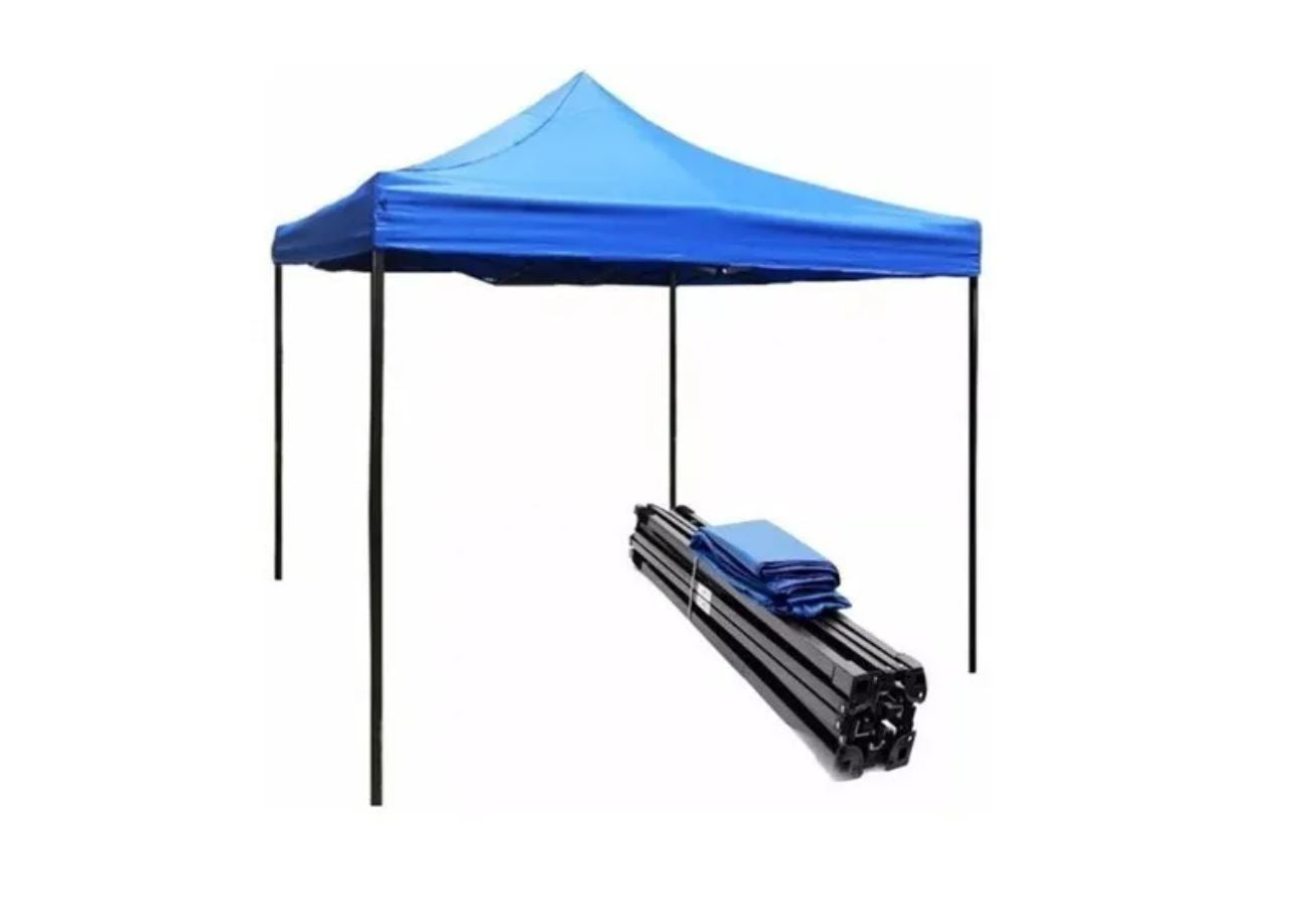 Toldo Plegable 3x3 Metalico Antioxidable Con Lona
