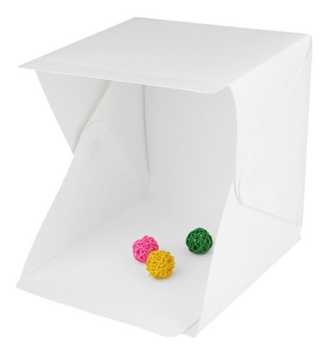 Caja De Luz 40x40cm Estudio Fotográfico Portátil Led