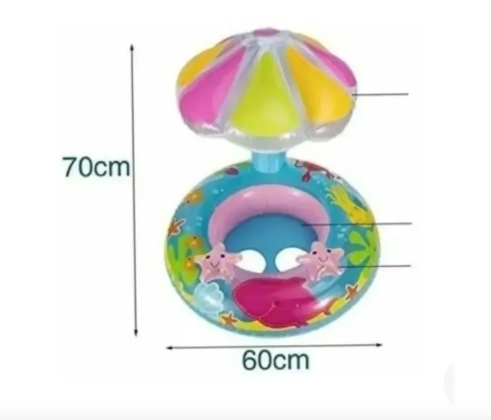 Flotador Para Bebe Flotador Niña Flotador Inflable Sombrilla