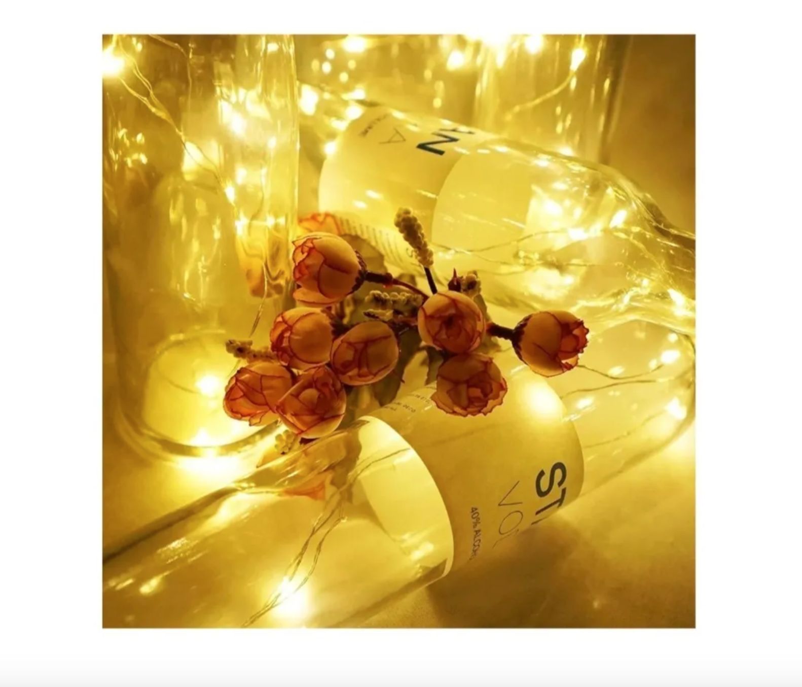 Luces Corcho Hada Alambre Micro Led Boda Deco (1 Unidad)