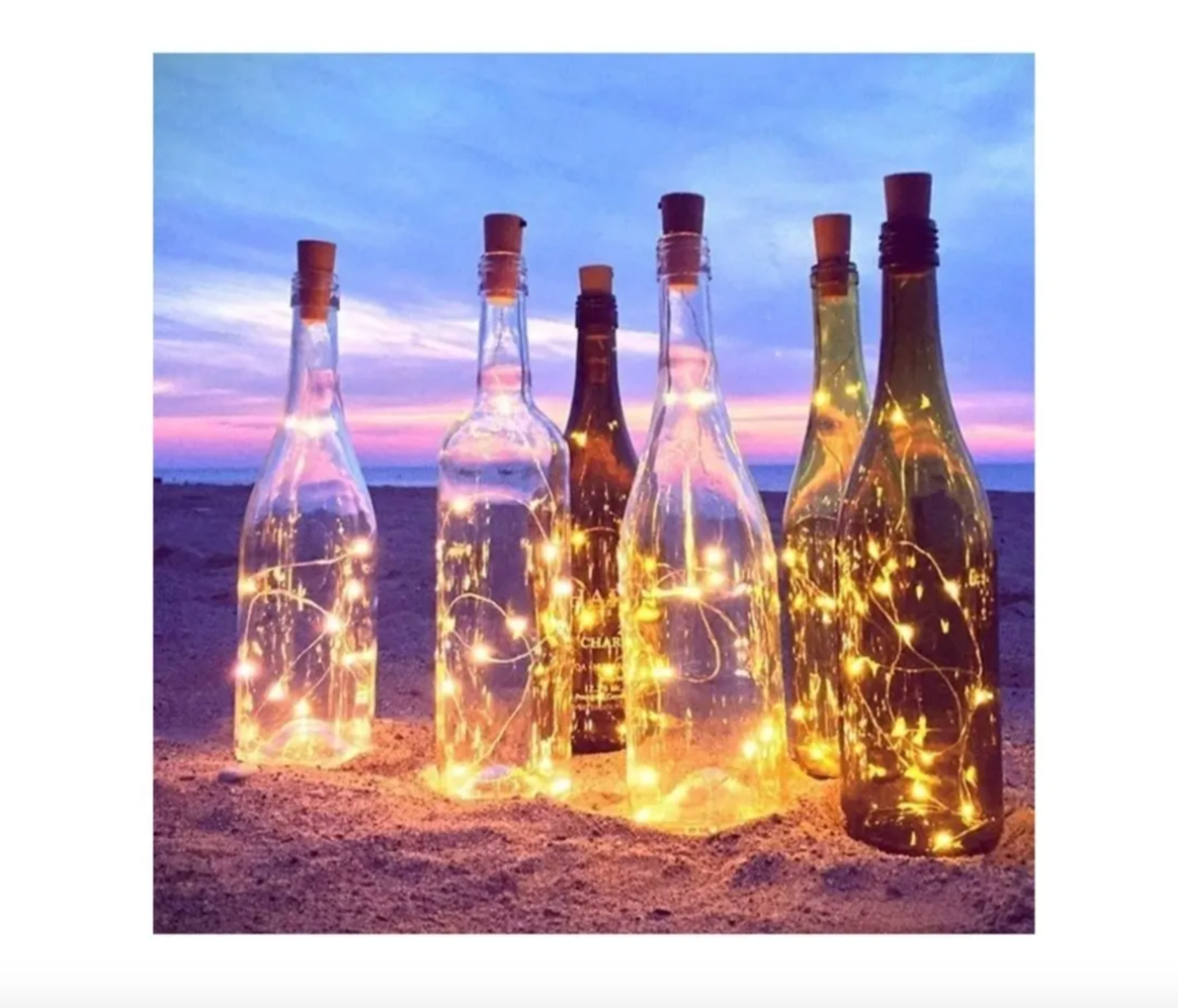 Luces Corcho Hada Alambre Micro Led Boda Deco (1 Unidad)