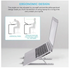 Alzador Aluminio Notebook Plegable Soporte Elevador