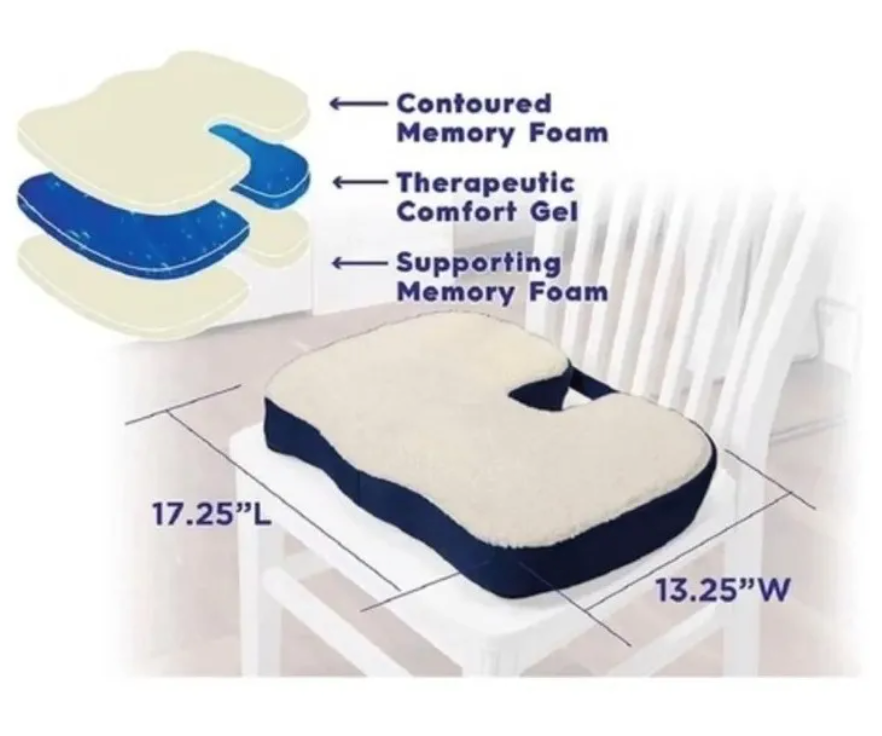 Cojin De Gel Y Espuma Asiento De Apoyo Confort