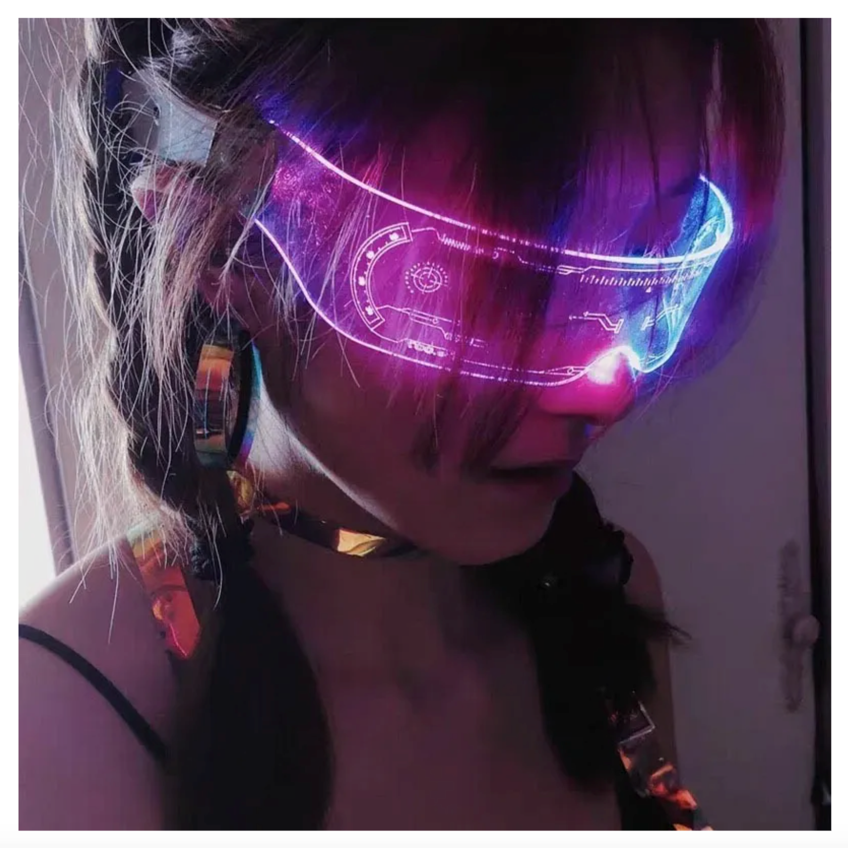 Lentes Para Fiestas Con Luces Led Cosplay