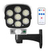 Camara De Seguridad Solar Falsa Cctv Sensor De Luz Led