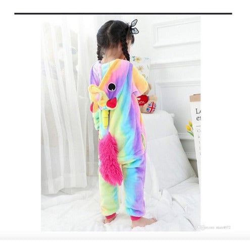 Pijama Entero Infantil Y Adulto Unicornio Invierno